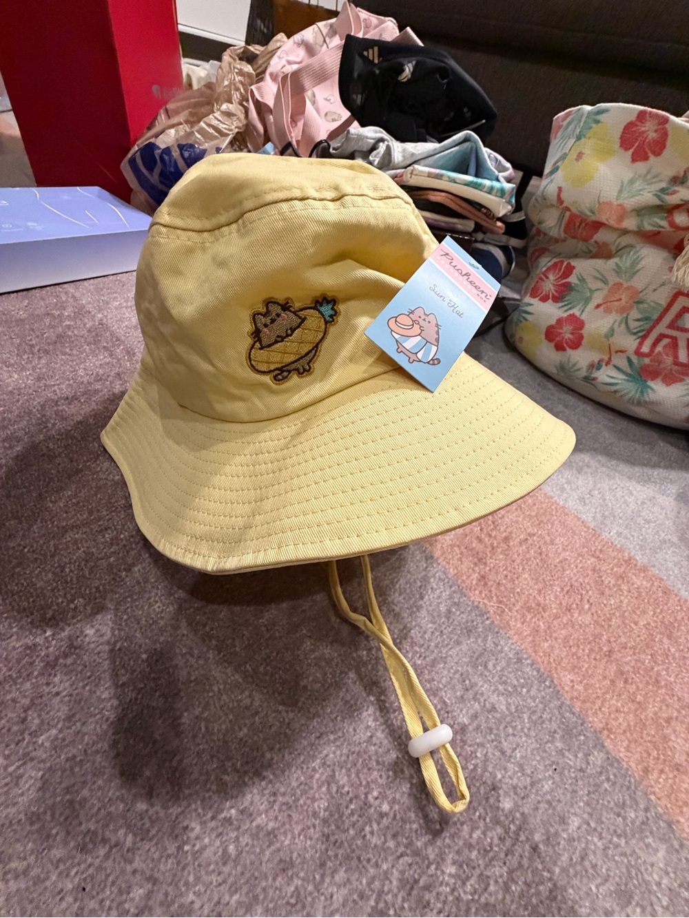 New! Embroidered Pusheen Bucket Hat